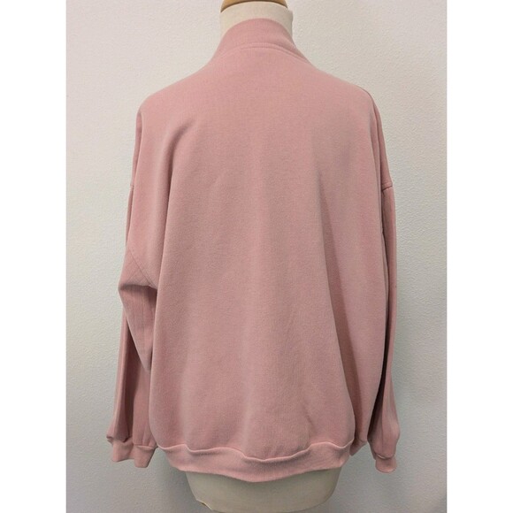 90s Bold Spirit Pink Floral Embroidery Set  Sweatshirt Pants sz XL Grannycore - Picture 8 of 13